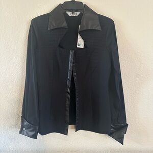 NEW WITH TAG 100% COTTON Ravel Black Women's Blouse Sz S